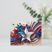 Carte Postale Étoile Patriotique (Debout devant)