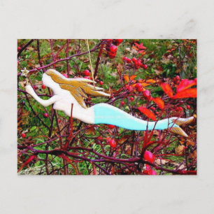 Carte Postale étoile portant mermaid