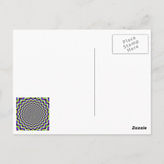 Carte postale étoile psychédélique (Dos)