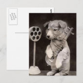 Carte Postale Étoile radio Doggy (Devant / Derrière)