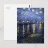 Carte Postale étoile starry-night-1888- de Van Gogh (Devant / Derrière)