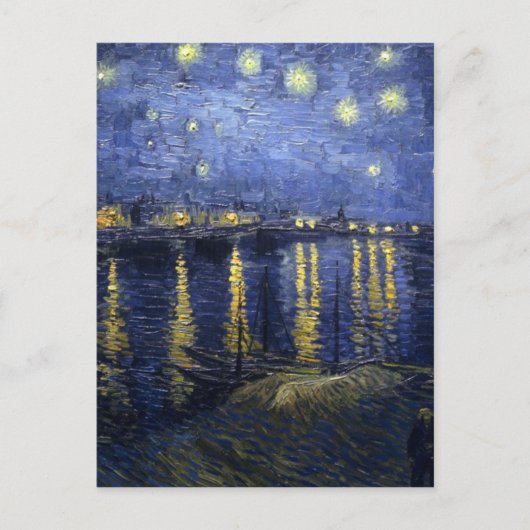 Carte Postale étoile starry-night-1888- de Van Gogh (Devant)