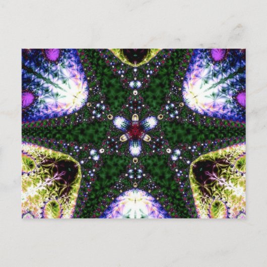 Carte postale étoile verte (Devant)