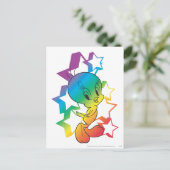 Carte Postale Étoiles arc-en-ciel TWEETY™ (Debout devant)