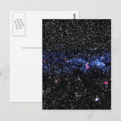 Carte Postale Étoiles bleues (Devant / Derrière)