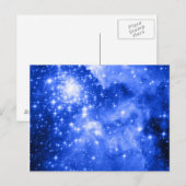 Carte Postale Étoiles Bleues Ultramarines (Devant / Derrière)