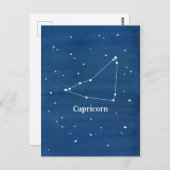 Carte Postale Étoiles Capricorne Constellation (Devant / Derrière)