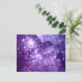 Carte Postale Étoiles de magie violette (Debout devant)