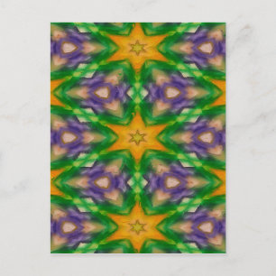Carte Postale Étoiles de Mardi Gras