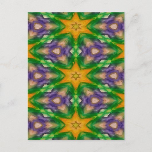Carte Postale Étoiles de Mardi Gras (Devant)