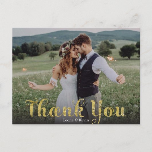 Carte Postale Étoiles de mariage Merci (Devant)