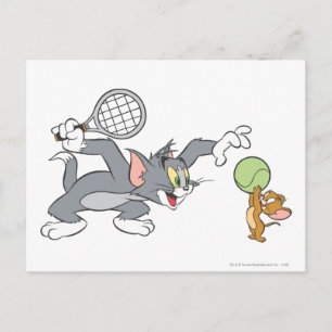 Carte Postale Étoiles de tennis Tom et Jerry 2