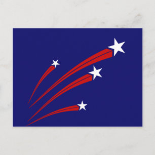 Carte Postale étoiles et rayures