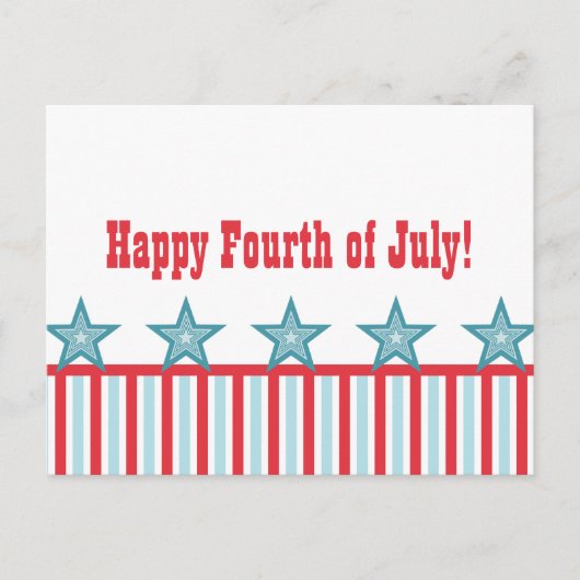 Carte postale Étoiles et rayures (Devant)