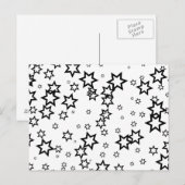 Carte Postale Étoiles noires (Devant / Derrière)