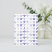 Carte Postale Étoiles Patriotique Blue Ombre (Debout devant)