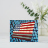 Carte Postale étoiles & rayures & ombres (Debout devant)