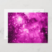 Carte Postale Étoiles roses (Devant / Derrière)