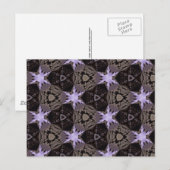 Carte Postale Étoiles violettes (Devant / Derrière)