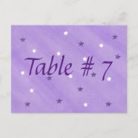 Etoiles violettes et blanches Numéro de tableau Ca
