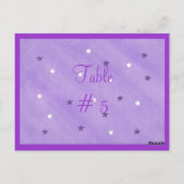 Carte Postale Etoiles violettes et blanches Numéro de tableau Ca (Dos)