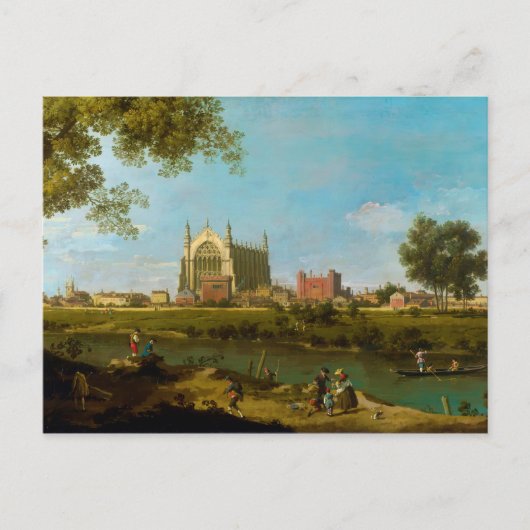 Carte Postale Eton College par Canaletto (1754) (Devant)
