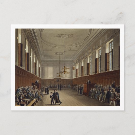 Carte Postale Eton School Room, de "History of Eton College", (Devant)