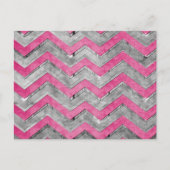 Carte Postale Étonnant cool chevron zigzag motif (Devant)