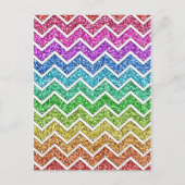 Carte Postale Etonnant cool tendance chevron zigzag motif arc-en (Devant)