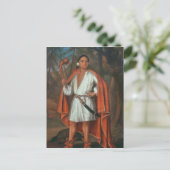 Carte Postale Etow Oh Koam, roi des nations de la rivière, 1710 (Debout devant)