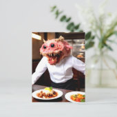 Carte Postale Étrange Chef Monstre Drôle (Debout devant)