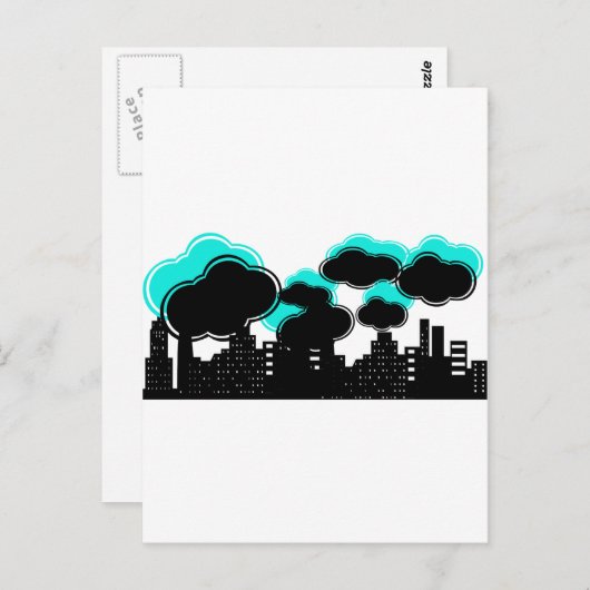 Carte Postale Étrange petite ville (Devant / Derrière)