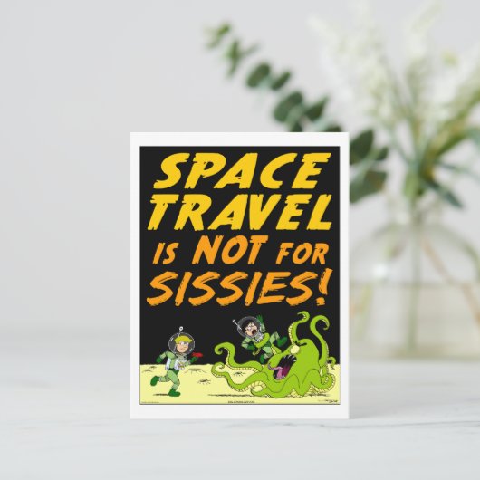 Carte postale étrangère de "VOYAGE DANS L'ESPACE" (Debout devant)