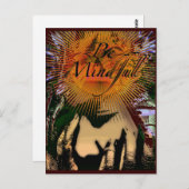 Carte Postale être attentif (Devant / Derrière)