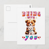 Carte Postale Être avec toi (Devant / Derrière)