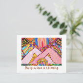 Carte Postale Être dans l'amour est une bénédiction (Debout devant)