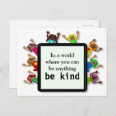 Carte Postale Être des enfants gentils (Devant / Derrière)