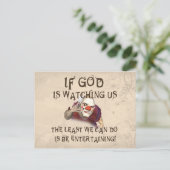 Carte Postale Être divertissant (Debout devant)