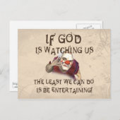 Carte Postale Être divertissant (Devant / Derrière)