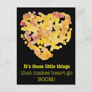 Carte Postale Être en amour citation : Ce sont ces petites chose