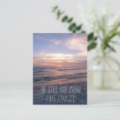 Carte Postale Être encore et connaître la Bible Verse coucher du (Debout devant)