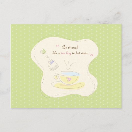 Carte Postale Être fort (Devant)