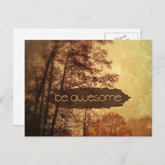 Carte Postale Être génial (Devant / Derrière)