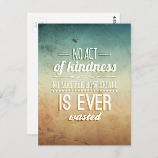 Carte Postale Être gentil (Devant / Derrière)