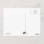 Carte Postale Être gentil | Style de script de pinceau blanc (Dos)