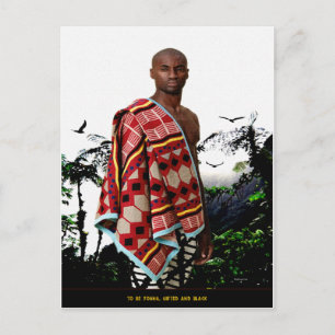 Carte Postale Être jeune, doué et noir