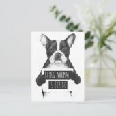 Carte Postale Être normal est ennuyeux (Debout devant)