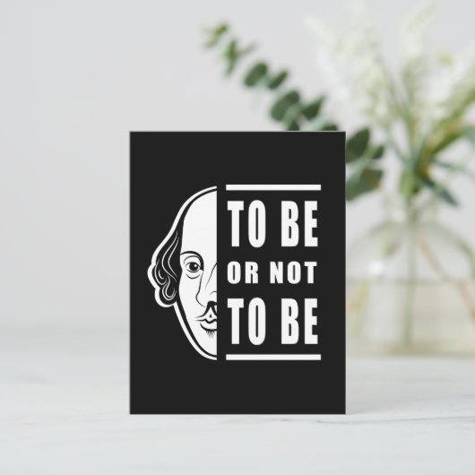 Carte Postale Être ou ne pas être Shakespeare Citer Thespian (Debout devant)