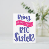 Carte Postale Être Promu À La Grande Soeur (Debout devant)