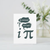 Carte Postale être rationnel ! deviens réel ! (Debout devant)